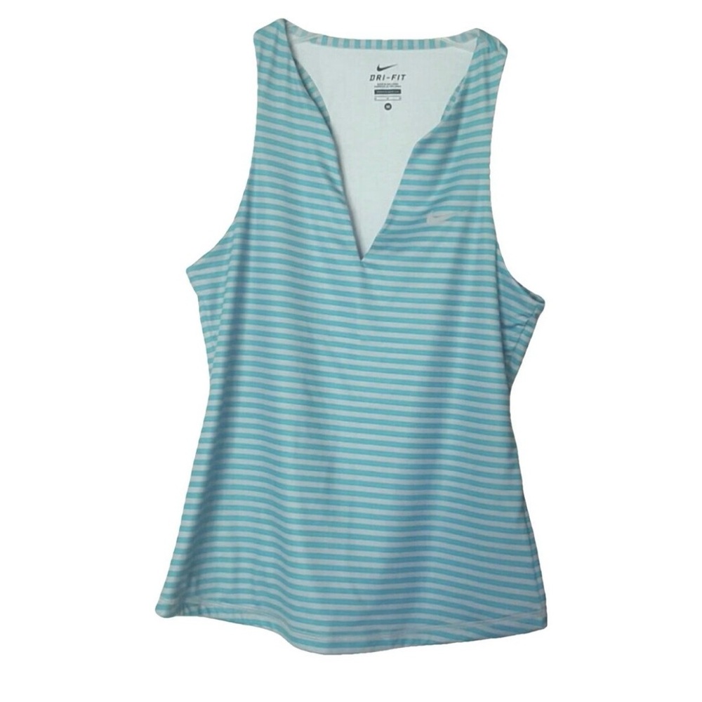 Nike Striped Tank Dri Fit, Size Medium